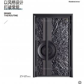 2020铸铝门Z1-121子母门